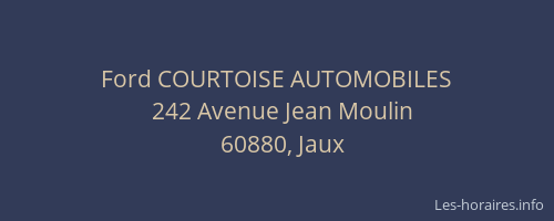Ford COURTOISE AUTOMOBILES