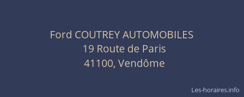 Ford COUTREY AUTOMOBILES