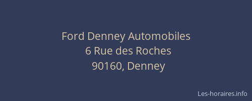 Ford Denney Automobiles