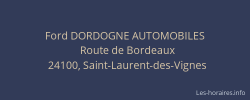 Ford DORDOGNE AUTOMOBILES