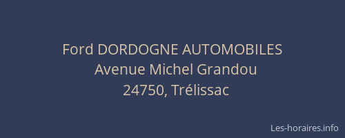 Ford DORDOGNE AUTOMOBILES