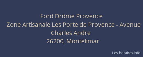 Ford Drôme Provence