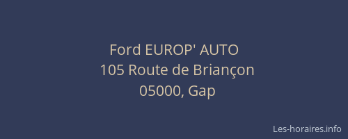 Ford EUROP' AUTO