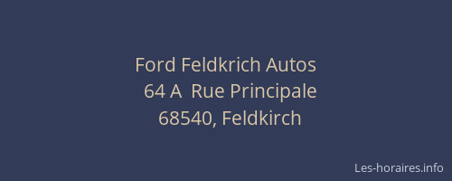 Ford Feldkrich Autos