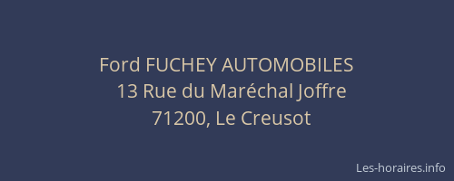 Ford FUCHEY AUTOMOBILES
