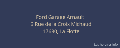 Ford Garage Arnault