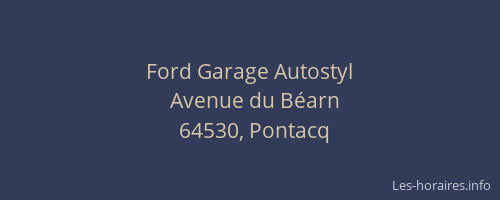 Ford Garage Autostyl
