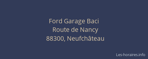 Ford Garage Baci