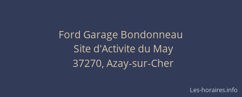 Ford Garage Bondonneau