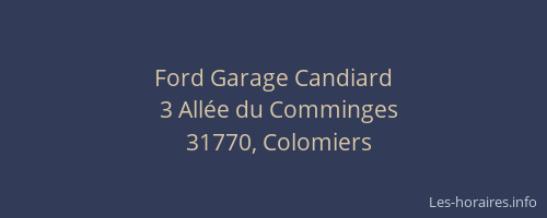Ford Garage Candiard