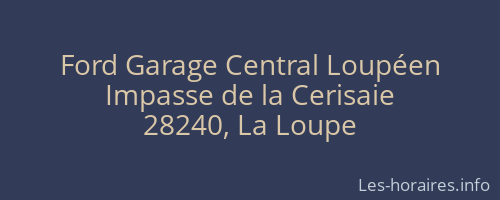 Ford Garage Central Loupéen