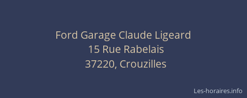 Ford Garage Claude Ligeard