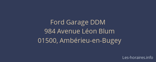 Ford Garage DDM
