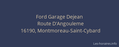 Ford Garage Dejean