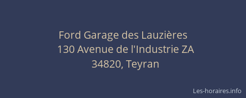 Ford Garage des Lauzières