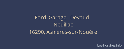 Ford  Garage   Devaud