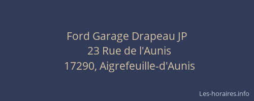 Ford Garage Drapeau JP