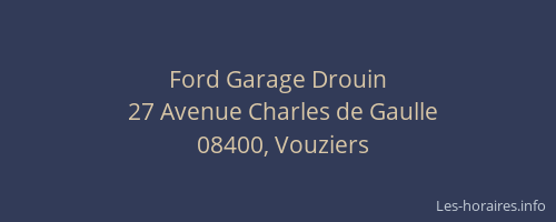 Ford Garage Drouin