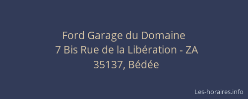 Ford Garage du Domaine