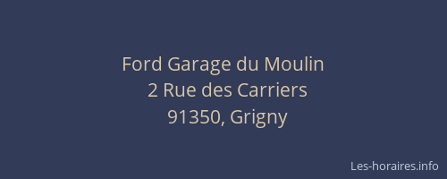 Ford Garage du Moulin