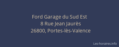 Ford Garage du Sud Est