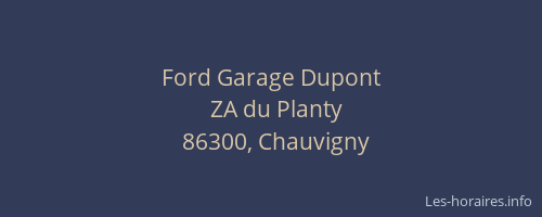 Ford Garage Dupont