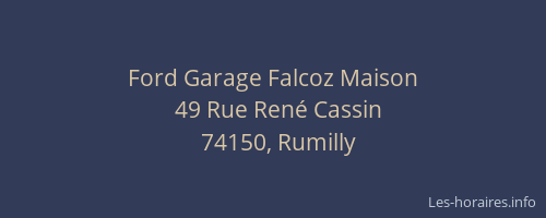 Ford Garage Falcoz Maison