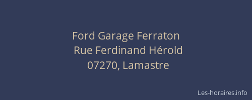 Ford Garage Ferraton