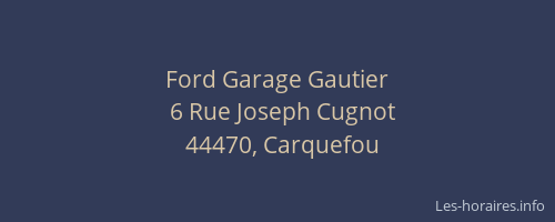 Ford Garage Gautier