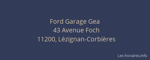 Ford Garage Gea