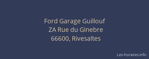 Ford Garage Guillouf