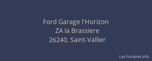 Ford Garage l'Horizon
