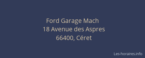 Ford Garage Mach