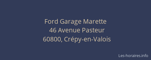 Ford Garage Marette