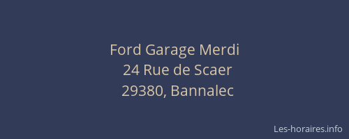 Ford Garage Merdi