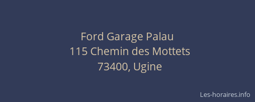 Ford Garage Palau