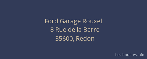 Ford Garage Rouxel