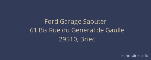 Ford Garage Saouter
