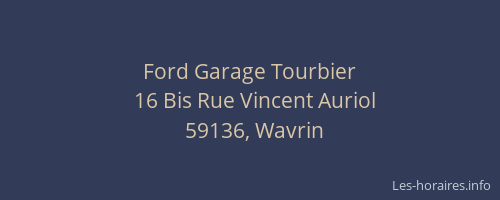 Ford Garage Tourbier