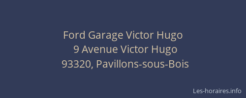 Ford Garage Victor Hugo