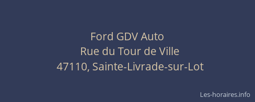 Ford GDV Auto