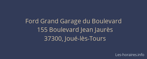 Ford Grand Garage du Boulevard
