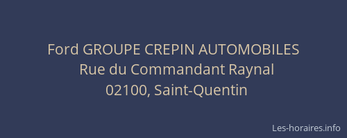 Ford GROUPE CREPIN AUTOMOBILES