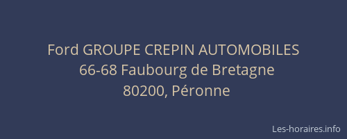 Ford GROUPE CREPIN AUTOMOBILES