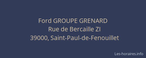 Ford GROUPE GRENARD
