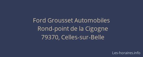 Ford Grousset Automobiles