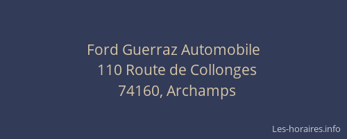 Ford Guerraz Automobile