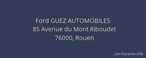 Ford GUEZ AUTOMOBILES