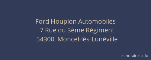 Ford Houplon Automobiles