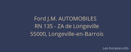 Ford J.M. AUTOMOBILES